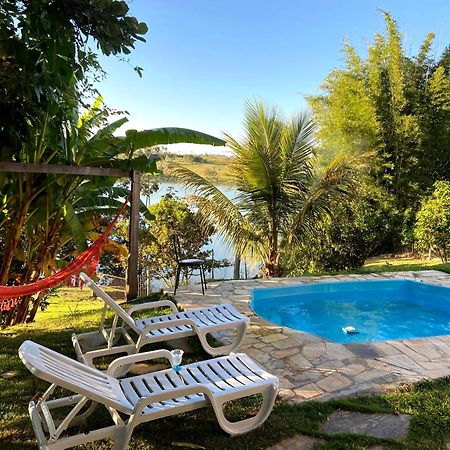 Casa Com Piscina Fundo Pra Represa E Ar Condicionado Casinhabrancadevaranda Ijaci Exterior foto