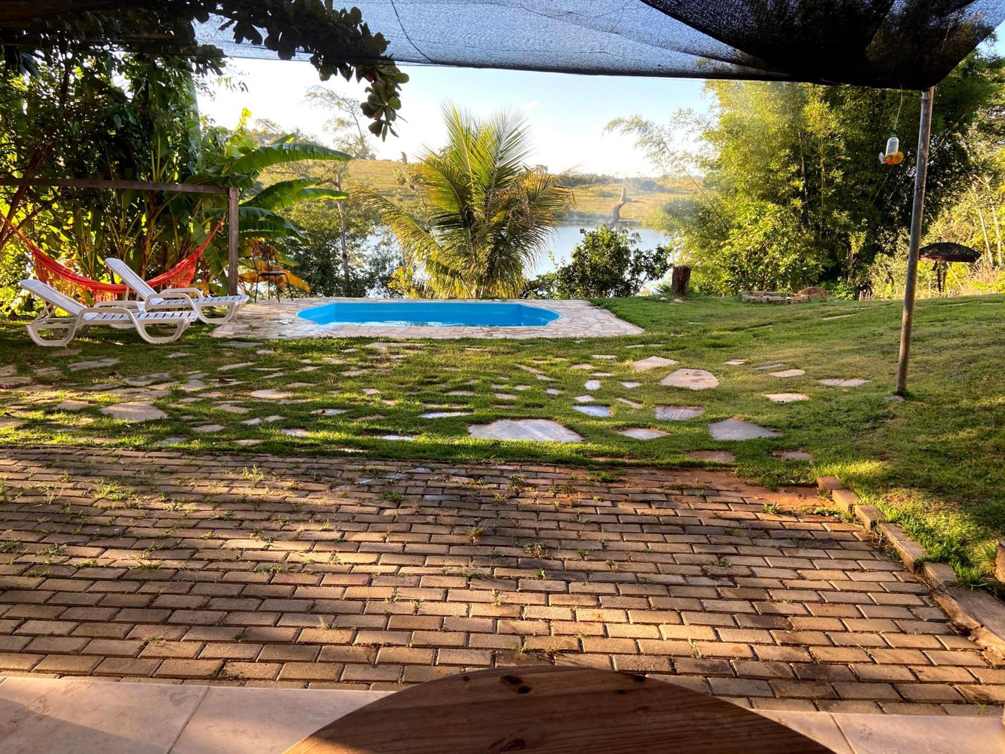 Casa Com Piscina Fundo Pra Represa E Ar Condicionado Casinhabrancadevaranda Ijaci Exterior foto