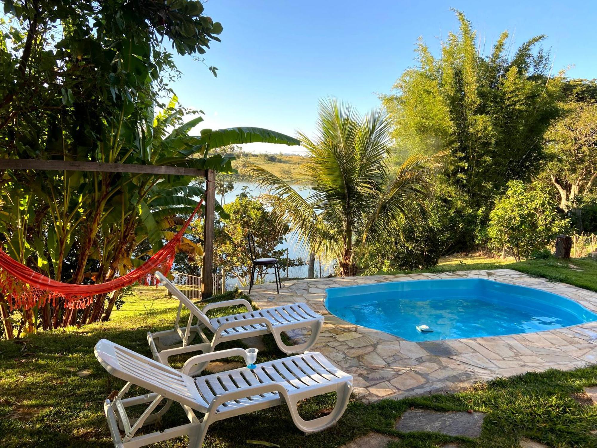 Casa Com Piscina Fundo Pra Represa E Ar Condicionado Casinhabrancadevaranda Ijaci Exterior foto