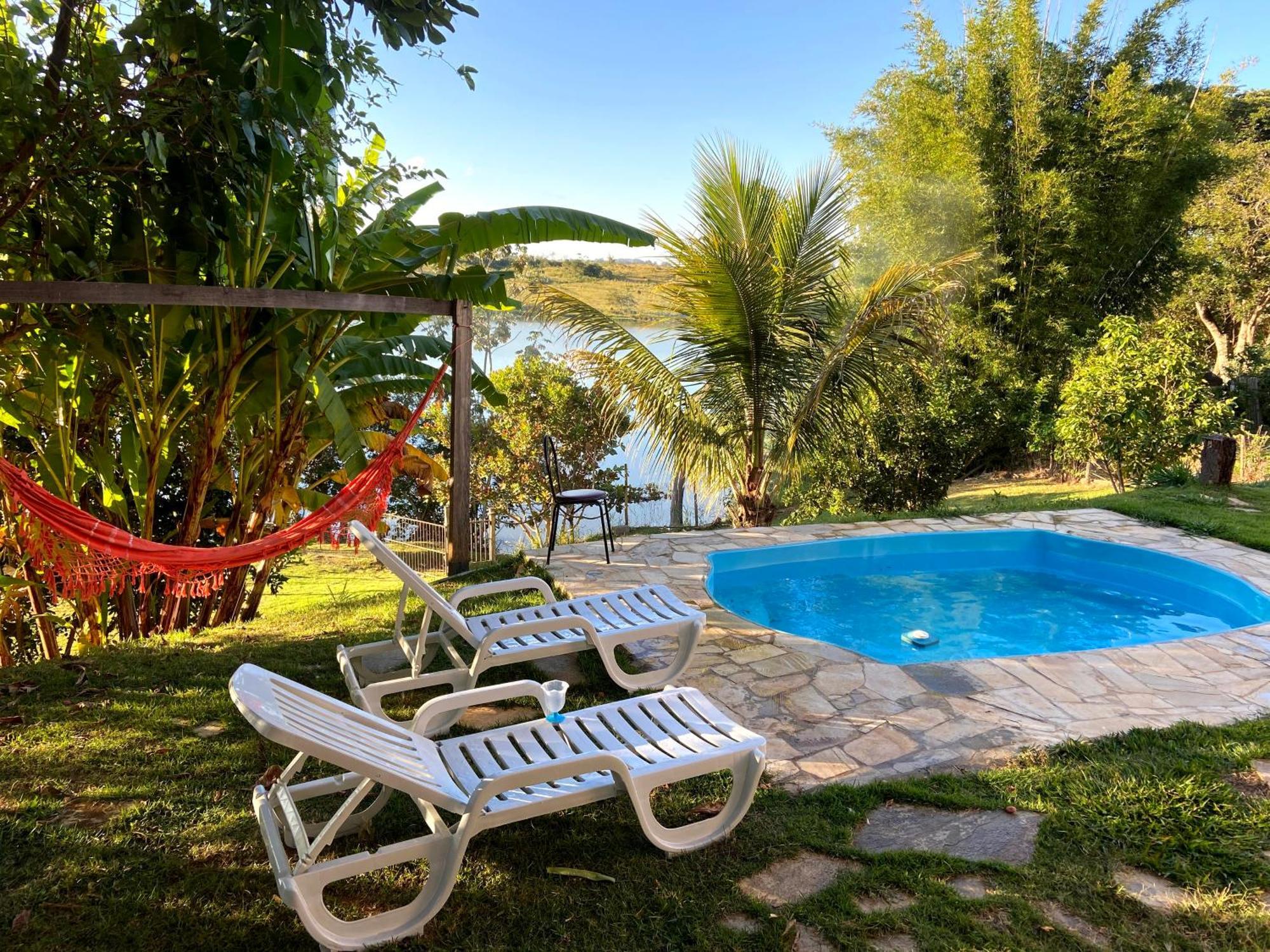 Casa Com Piscina Fundo Pra Represa E Ar Condicionado Casinhabrancadevaranda Ijaci Exterior foto