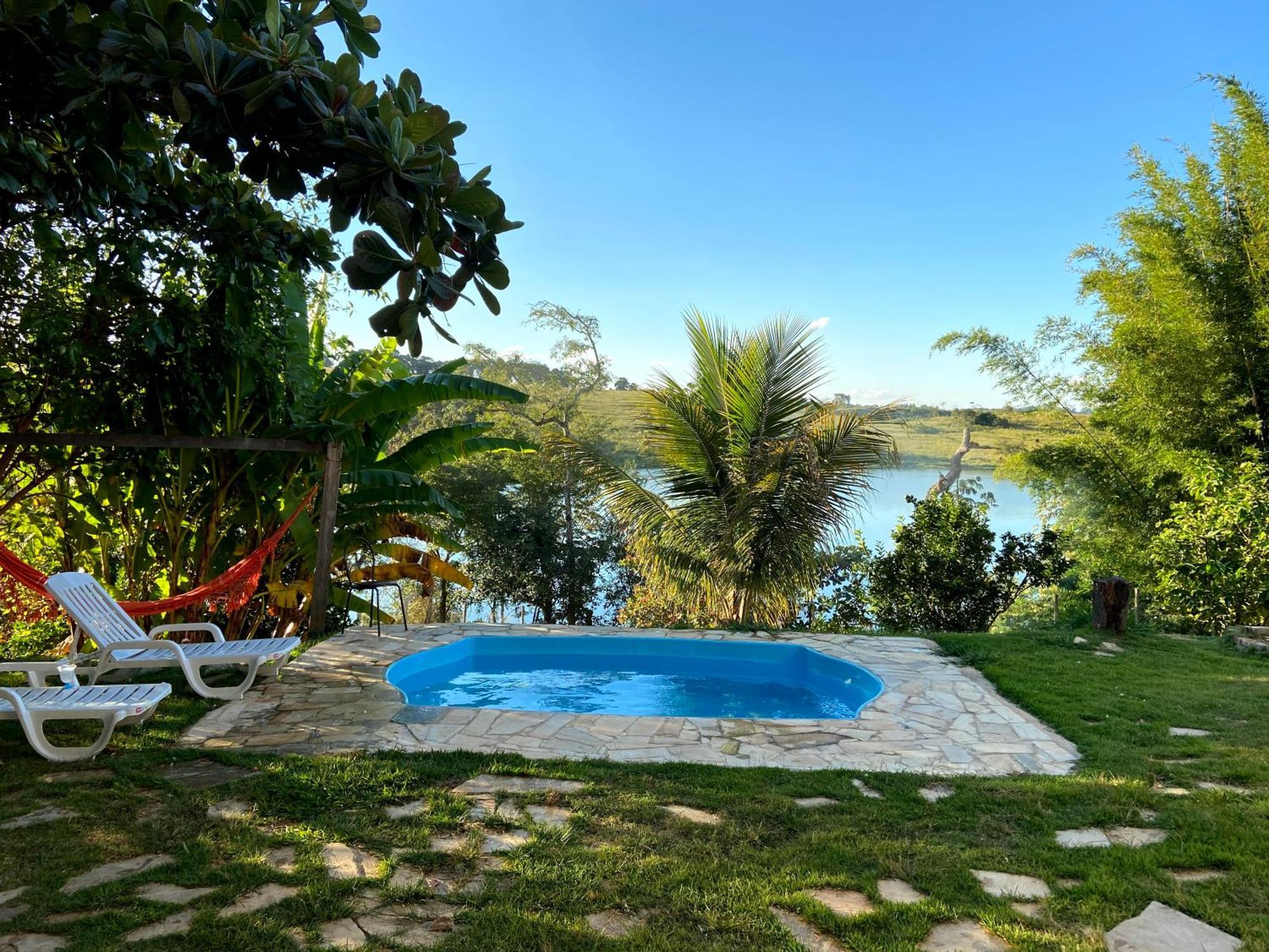 Casa Com Piscina Fundo Pra Represa E Ar Condicionado Casinhabrancadevaranda Ijaci Exterior foto