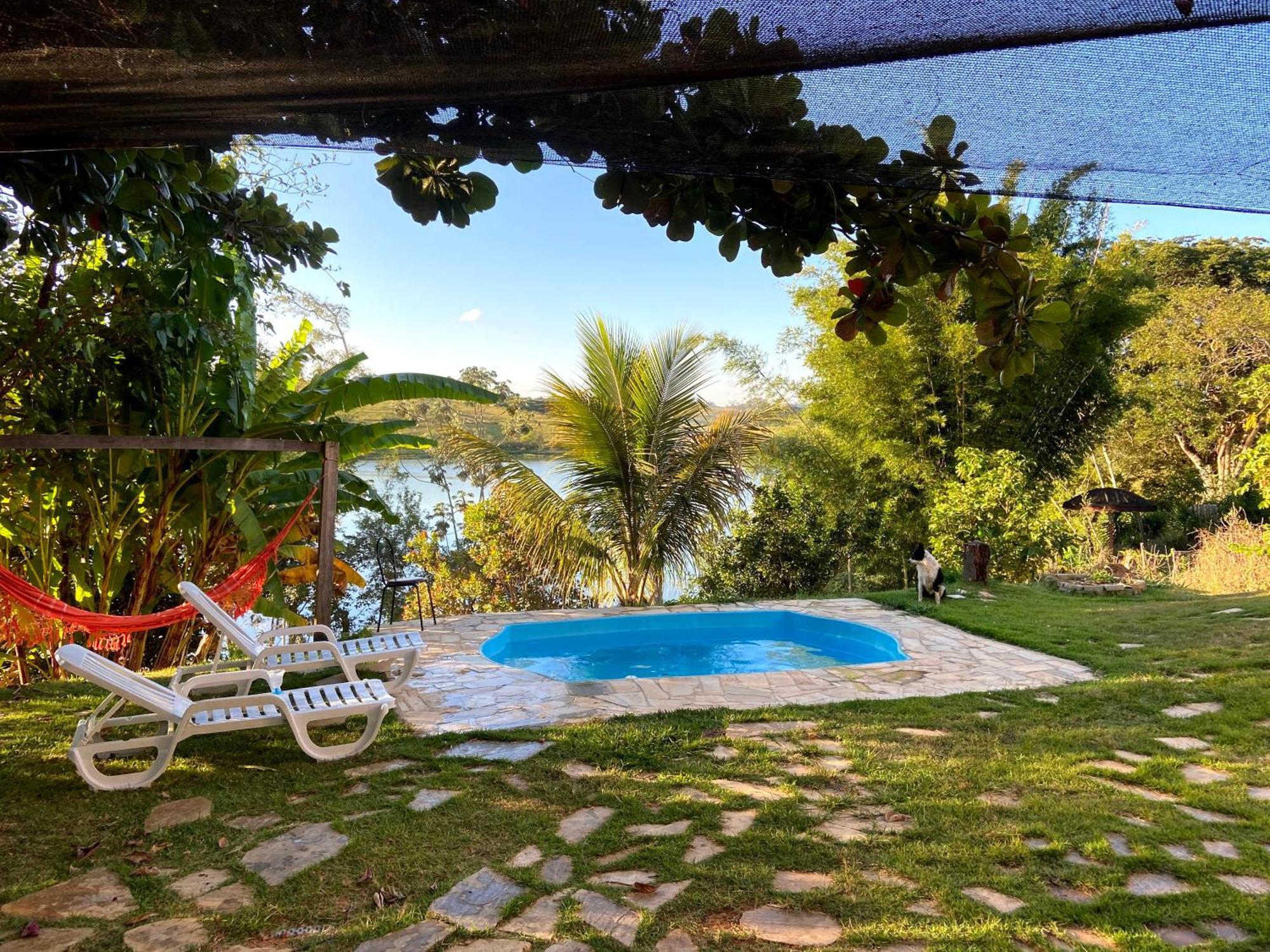 Casa Com Piscina Fundo Pra Represa E Ar Condicionado Casinhabrancadevaranda Ijaci Exterior foto