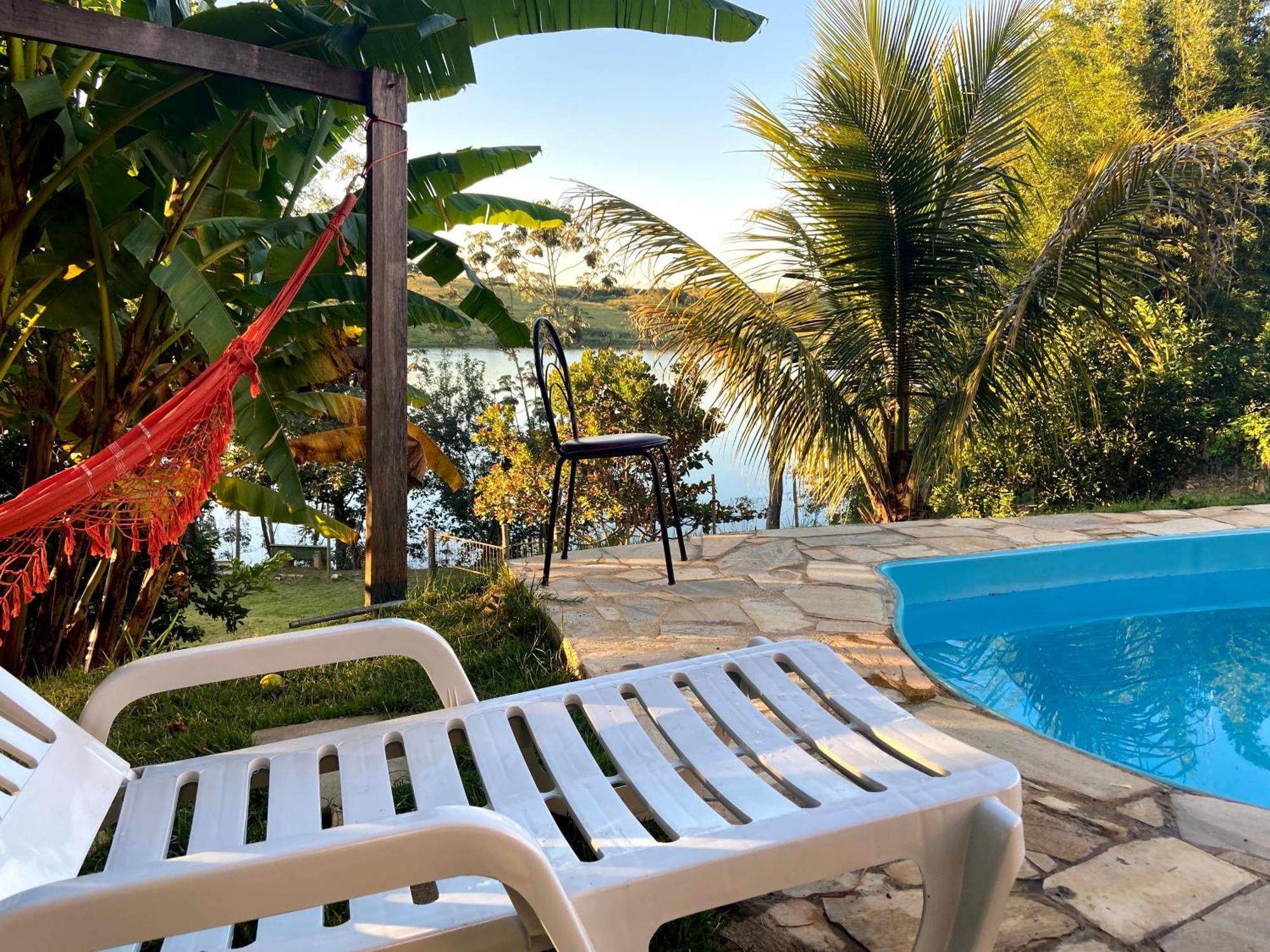 Casa Com Piscina Fundo Pra Represa E Ar Condicionado Casinhabrancadevaranda Ijaci Exterior foto